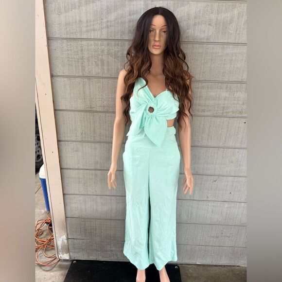 Women’s ChicMe Floral Pattern Jumpsuit Romper Casual Overall with Pockets Medium - Picture 1 of 4